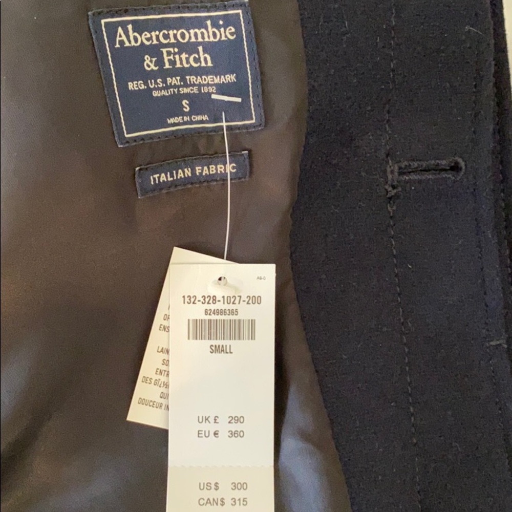 Abercrombie and Fitch Men’s Small Wool Coat
